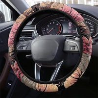 Flower Skull Steering Wheel Cover Iam A Sweet Girl Full Of Crazy - Wonder Print Shop