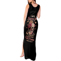 Graffiti Skull Tank Maxi Dress I Talk I Smile But Be Carefull When I Silent - Wonder Print Shop