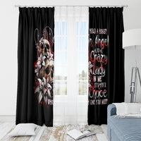 Blood Skull Window Curtain I Hold A Angel And Crazy Lady It Your Choice - Wonder Print Shop