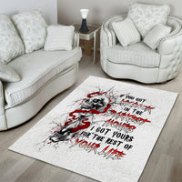 Blood Skull Area Rug You Got My Back I Got Your Rest Of Your Life - Wonder Print Shop
