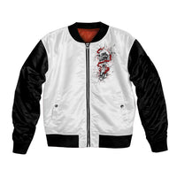 Blood Skull Bomber Jacket You Got My Back I Got Your Rest Of Your Life - Wonder Print Shop