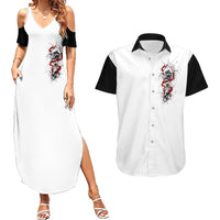 Blood Skull Couples Matching Summer Maxi Dress and Hawaiian Shirt You Got My Back I Got Your Rest Of Your Life - Wonder Print Shop