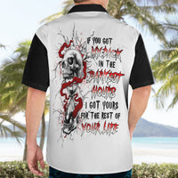 Blood Skull Hawaiian Shirt You Got My Back I Got Your Rest Of Your Life - Wonder Print Shop