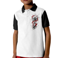 Blood Skull Kid Polo Shirt You Got My Back I Got Your Rest Of Your Life - Wonder Print Shop