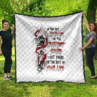 Blood Skull Quilt You Got My Back I Got Your Rest Of Your Life - Wonder Print Shop