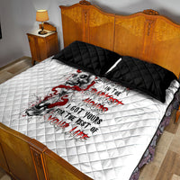 Blood Skull Quilt Bed Set You Got My Back I Got Your Rest Of Your Life - Wonder Print Shop