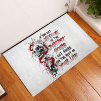 Blood Skull Rubber Doormat You Got My Back I Got Your Rest Of Your Life - Wonder Print Shop