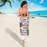 Blood Skull Sarong You Got My Back I Got Your Rest Of Your Life - Wonder Print Shop