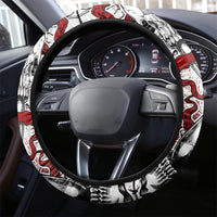 Blood Skull Steering Wheel Cover You Got My Back I Got Your Rest Of Your Life - Wonder Print Shop