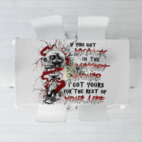 Blood Skull Tablecloth You Got My Back I Got Your Rest Of Your Life - Wonder Print Shop