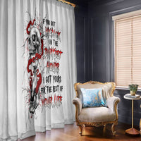 Blood Skull Window Curtain You Got My Back I Got Your Rest Of Your Life - Wonder Print Shop