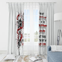 Blood Skull Window Curtain You Got My Back I Got Your Rest Of Your Life - Wonder Print Shop