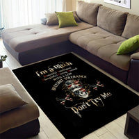 Girl Skull Area Rug I'm A Bitch Don't Try Me - Wonder Print Shop