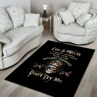 Girl Skull Area Rug I'm A Bitch Don't Try Me - Wonder Print Shop