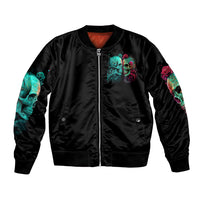 Twin Skull Bomber Jacket Don't Try To Figure Me Out I'm A Special - Wonder Print Shop