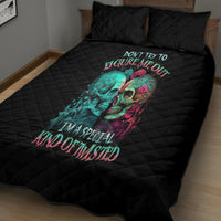 Twin Skull Quilt Bed Set Don't Try To Figure Me Out I'm A Special - Wonder Print Shop