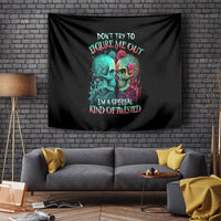Twin Skull Tapestry Don't Try To Figure Me Out I'm A Special - Wonder Print Shop