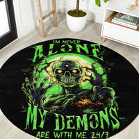 zombie-skull-round-carpet-i-never-alone-my-demon-with-me-247