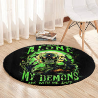 zombie-skull-round-carpet-i-never-alone-my-demon-with-me-247