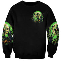 Skull Pumpkin Sweatshirt I Have Three Side Quite Funny And Side You Never Want - Wonder Print Shop