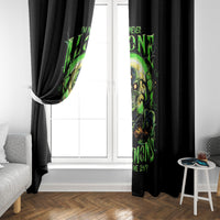 Zombie Skull Window Curtain I Never Alone My Demon With Me 24/7 - Wonder Print Shop