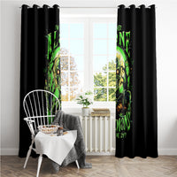 Zombie Skull Window Curtain I Never Alone My Demon With Me 24/7 - Wonder Print Shop