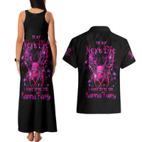 Fairy Skull Couples Matching Tank Maxi Dress and Hawaiian Shirt My Next Life I Want To Be Karma Fairy - Wonder Print Shop