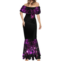 Skull Reaper Mermaid Dress I Can't Go To Hell Devil Restrainning Order Against Me - Wonder Print Shop