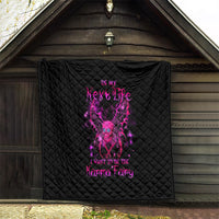 Fairy Skull Quilt My Next Life I Want To Be Karma Fairy - Wonder Print Shop