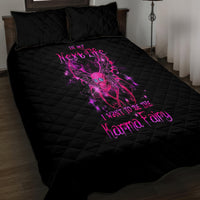 Fairy Skull Quilt Bed Set My Next Life I Want To Be Karma Fairy - Wonder Print Shop