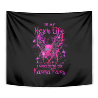 Fairy Skull Tapestry My Next Life I Want To Be Karma Fairy - Wonder Print Shop