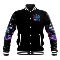 Dia De Los Muertos Skull Baseball Jacket My Next Life I Want To Be Karma Fairy - Wonder Print Shop