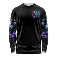 Dia De Los Muertos Skull Long Sleeve Shirt My Next Life I Want To Be Karma Fairy - Wonder Print Shop