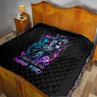 Dia De Los Muertos Skull Quilt My Next Life I Want To Be Karma Fairy - Wonder Print Shop