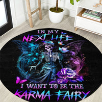 dia-de-los-muertos-skull-round-carpet-my-next-life-i-want-to-be-karma-fairy