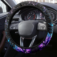 Dia De Los Muertos Skull Steering Wheel Cover My Next Life I Want To Be Karma Fairy - Wonder Print Shop