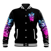Tiny Fairy Skull Baseball Jacket My Next Life I Want To Be Karma Fairy - Wonder Print Shop