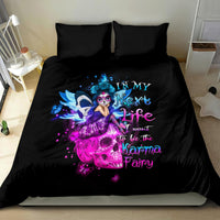 Tiny Fairy Skull Bedding Set My Next Life I Want To Be Karma Fairy - Wonder Print Shop
