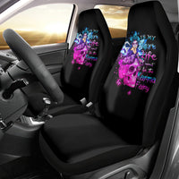 Tiny Fairy Skull Car Seat Cover My Next Life I Want To Be Karma Fairy - Wonder Print Shop