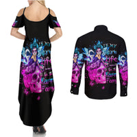 Tiny Fairy Skull Couples Matching Summer Maxi Dress and Long Sleeve Button Shirts My Next Life I Want To Be Karma Fairy - Wonder Print Shop