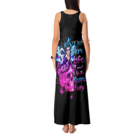 Thunder Skull Tank Maxi Dress I Can't Go To Hell Devil Restrainning Order Against Me - Wonder Print Shop