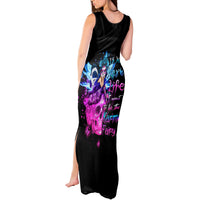 Thunder Skull Tank Maxi Dress I Can't Go To Hell Devil Restrainning Order Against Me - Wonder Print Shop