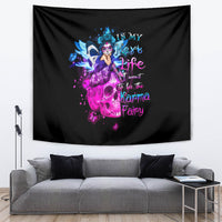 Tiny Fairy Skull Tapestry My Next Life I Want To Be Karma Fairy - Wonder Print Shop