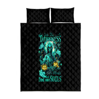 Witch Skull Quilt Bed Set Into Darkness To Lose Our Mind And Find Our Souls - Wonder Print Shop