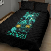Witch Skull Quilt Bed Set Into Darkness To Lose Our Mind And Find Our Souls - Wonder Print Shop