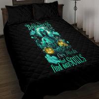 Witch Skull Quilt Bed Set Into Darkness To Lose Our Mind And Find Our Souls - Wonder Print Shop