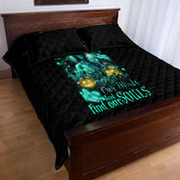Witch Skull Quilt Bed Set Into Darkness To Lose Our Mind And Find Our Souls - Wonder Print Shop