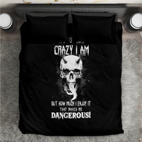 Devil Skull Bedding Set It's Not How Crazy Iam But Enjoy It Make Me Dangerous - Wonder Print Shop
