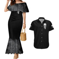 Devil Skull Couples Matching Mermaid Dress and Hawaiian Shirt It's Not How Crazy Iam But Enjoy It Make Me Dangerous - Wonder Print Shop