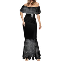 Thunder Skull Mermaid Dress My Demon Hide Inside My Head - Wonder Print Shop